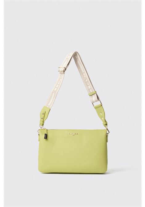 Reg shoulder strap con logo in metallo e tracolla jacquard  Lime - Gaëlle Paris GAELLE paris | GAACW02214VE17